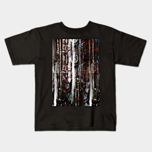 Industrialization II Dark Industrial Abstract Art Kids T-Shirt